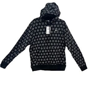 Nike Sportswear Club Fleece Men's Monogram Pullover Hoodie Black Medium Unisex